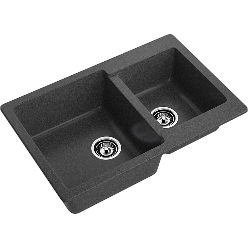 Мойка GRANFEST GF-P780K 2 чаши 780х510 мм графит: фотография 1