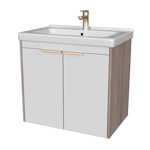 Тумба Домани 70 арт.102 Дуб/Белый: фотография 1