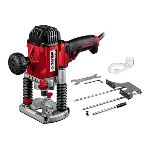 Фрезер универсальный, 1200Вт, 50мм ход фрезы, 10000-30000об/мин, подсветка, ЗУБР: фотография 1