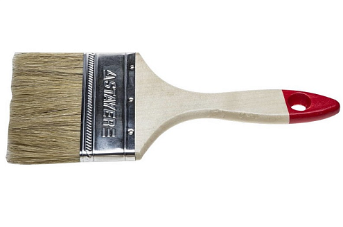 Кисть "UNIVERSAL-STANDART", для всех ЛКМ, натуральная щетина,100мм, STAYER: фотография 1
