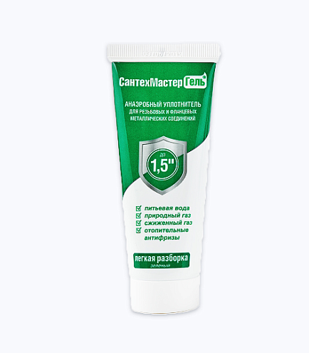 Гель-герметик "СантехмастерГель" зеленый легкая разборка 60г: фотография 1