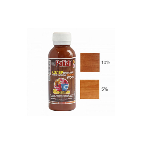 Колеровочная паста WOOD "Palizh" №215 Красное дерево, 100мл: фотография 1