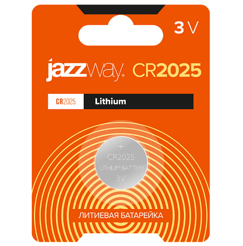 Элемент питания литиевый CR2025 3В BL-1 уп.1шт JazzWay 2852861: фотография 1