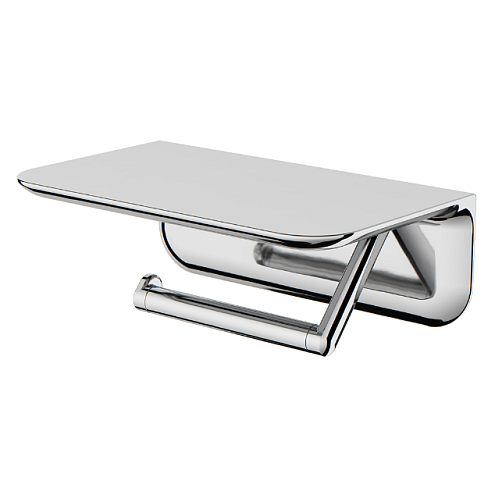 Держатель для туалетной бумаги настенный AM.PM Sensation A30341500 с полочкой, хром: фотография 1