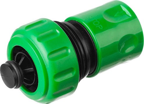 Соединитель с автостопом шланг-насадка 3/4", Росток: фотография 1