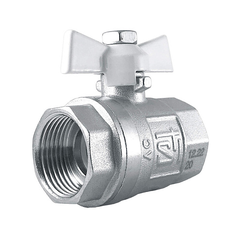 Кран шаровой 3/4" бабочка г/г STI: фотография 1