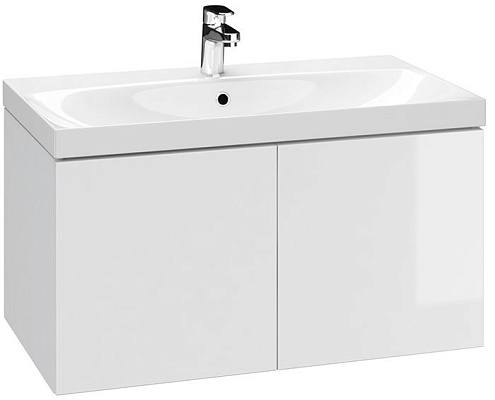 Тумба под раковину подвесная COLOUR 80 для COMO 80 белый: фотография 1