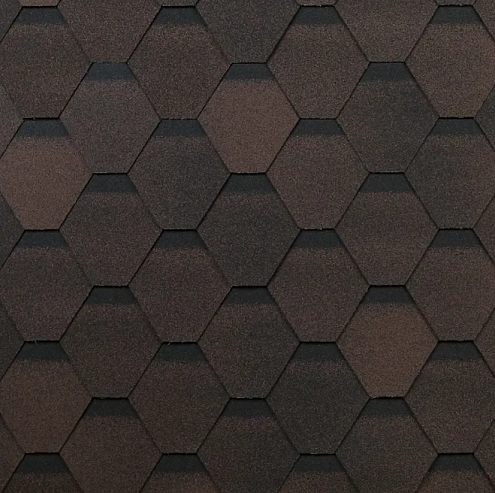 Гибкая черепица, Технониколь Оптима, Соната Коричневый : фотография 1