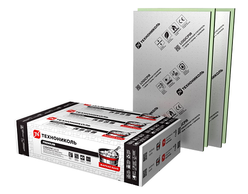 Плита теплоизоляционная Logicpir Баня Технониколь ф/ф Г1 8-1190х590х30мм, L-кромка: фотография 1