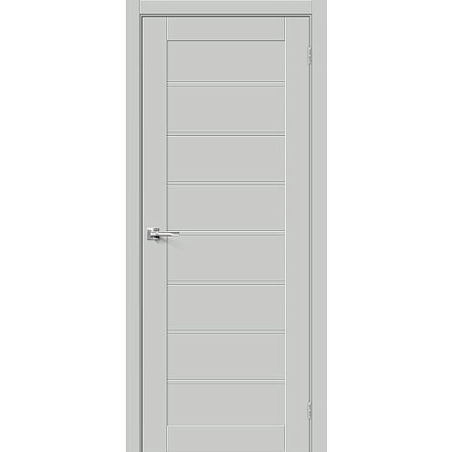 Дверь ПЭТ Браво-20 Grey Silk 2000х800: фотография 1