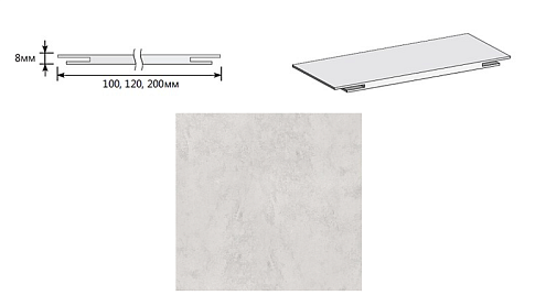 Добор "Т" ЭКО Look Art МДФ 2070х100х8 М: фотография 1