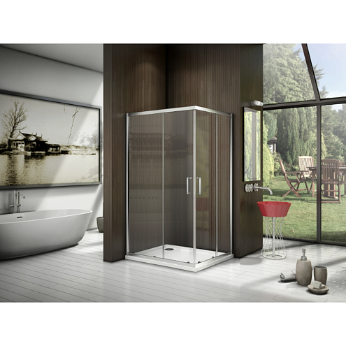 Душевой уголок LATTE CR-120-80-C-WE: фотография 1
