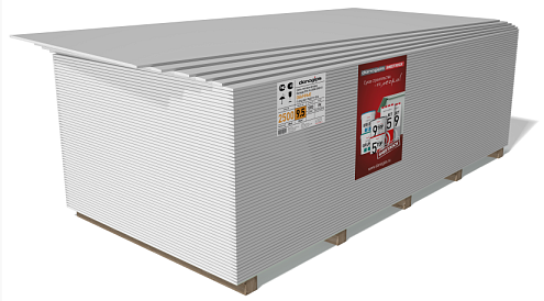 Гипсокартонный лист (ПГО-УК) Danogips 2500х1200х9,5мм  : фотография 1