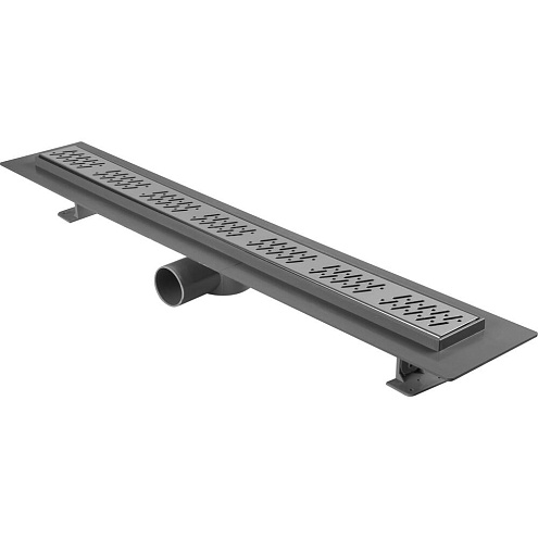 Душевой трап 700 мм с металлической решеткой, короб FLISSEN: фотография 1