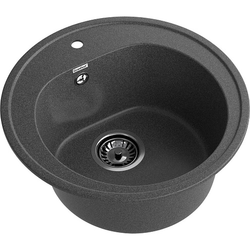 Мойка GRANFEST GF-R510 D510 мм, круглая графит: фотография 1