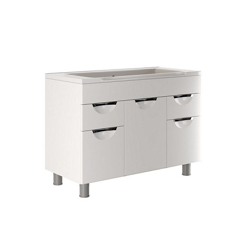 Тумба "ЭТЬЕН-100" под умывальник Elen-100 ПВХ-фасад, корпус: фотография 1