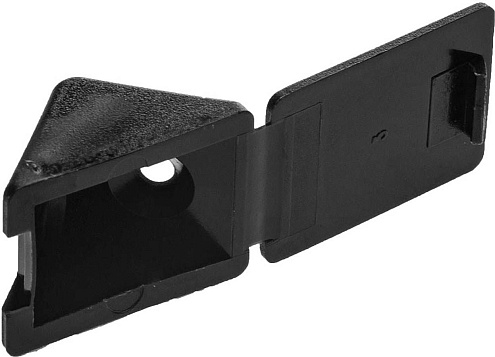 Уголок мебельный с шурупом, черный, 4,0х15мм, 4шт, ЗУБР: фотография 1