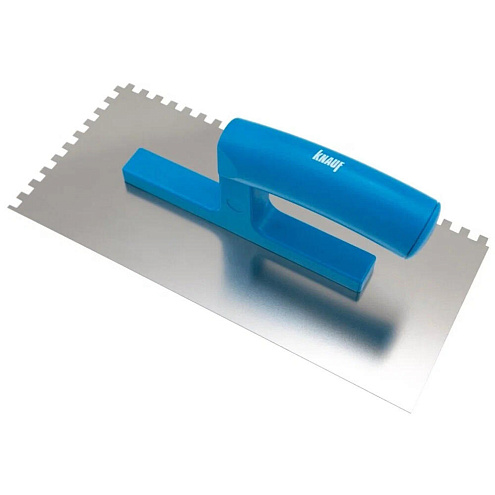 Гладилка нержавейка 130х280мм, зуб 6мм, KNAUF: фотография 1