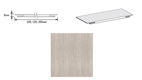 Добор "Т" ЭКО Cappuccino Melinga МДФ 2070х200х8: фотография 1