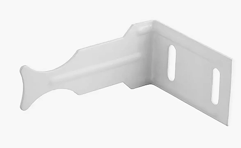 Кронштейн накладной угловой универсальный, белый: фотография 1