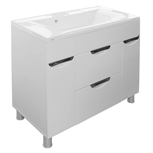 Тумба "ЭТЬЕН-90" под умывальник Elen-90 ПВХ-фасад, корпус: фотография 1