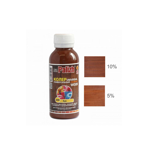 Колеровочная паста WOOD "Palizh" №209 Бук, 100мл: фотография 1