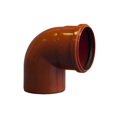 Отвод наружный 160х90° Политэк: фотография 1