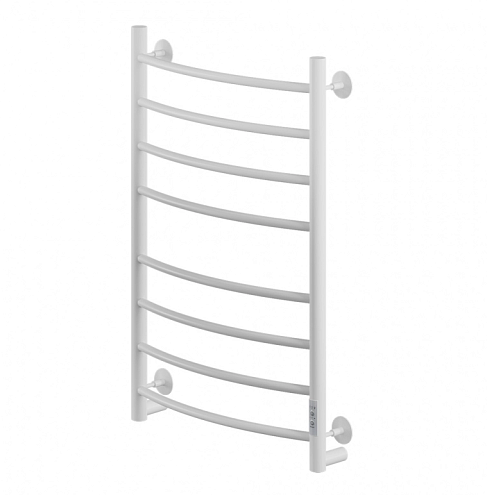 Полотенцесушитель Mixline Capella 80х50 таймер, 318 Вт, дуга, 8 перекладин электрический, белый: фотография 1
