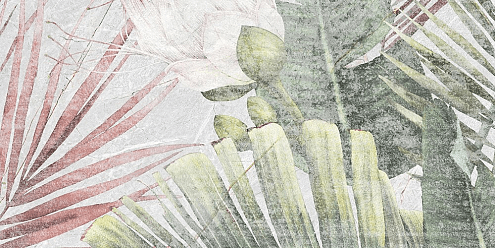 Настенная плитка  50х25 Aventura серая 01 тропики GT137VG : фотография 1