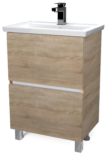 Тумба Aris 60Н 2 ящика Дуб Сонома: фотография 1