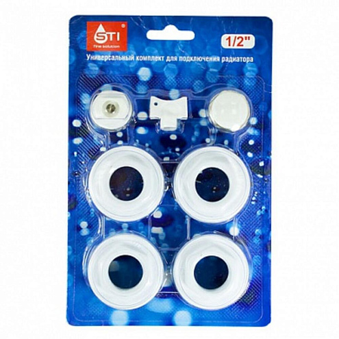 Комплект переходников 1"х1/2" в блистере STI: фотография 1