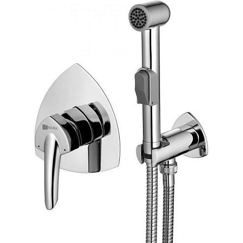 Смеситель Lemark "Марс" LM3519C с гигиеническим душем встраиваемый хром: фотография 1