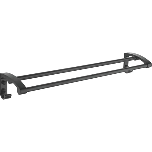 Полотенцедержатель двойной 60см 5509/L черный: фотография 1