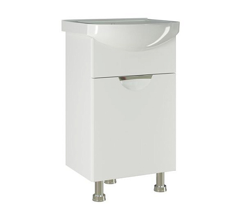 Тумба "ЭТЬЕН-50" под умывальник Элеганс 50 ПВХ-фасад, корпус: фотография 1