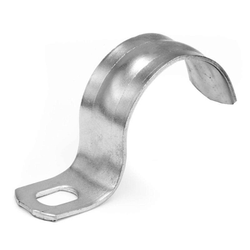 Скоба крепежная оцинкованная однолапковая d25-26мм с отверстием 6,5х5 мм DKC 53344: фотография 1
