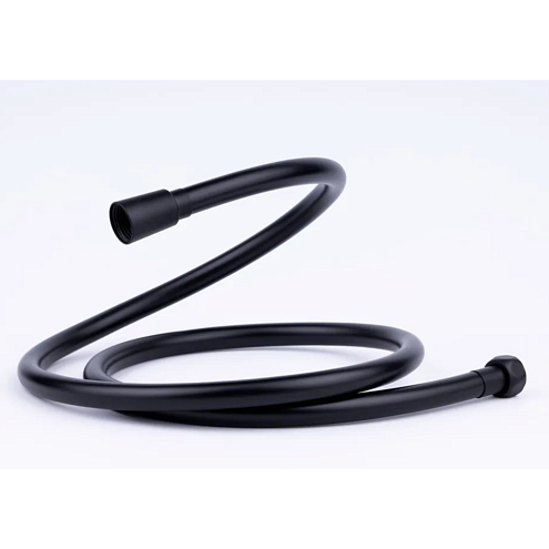 Шланг для душа Sanday силиконовый с подшипником против скручивания, длина 150см, цвет черный, арт.117: фотография 1