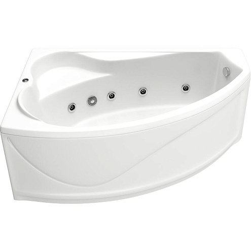 Ванна BAS Николь с гидромассажным оборудованием Flat левая: фотография 1