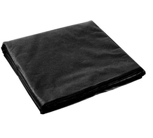 Укрывной материал "Мульча" черная, плотность 60 г/м², 10х1,6м: фотография 1