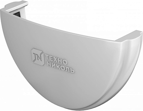 Заглушка желоба Технониколь Оптима 120/80, белый: фотография 1