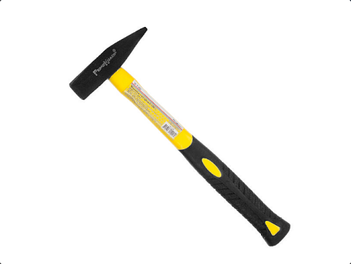 Молоток слесарный, кованный, фиберглассовая рукоятка, 600г, Ремоколор: фотография 1