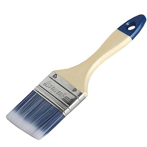 Кисть плоская AQUA-STANDART, искусственная щетина, деревянная ручка,  50мм, STAYER: фотография 1