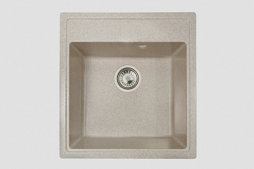 Мойка GRANICOM NOVELL Атланта 460х500 мм белый без сифона: фотография 1