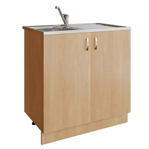 Подстолье под мойку 80 ЛДСП Бук: фотография 1