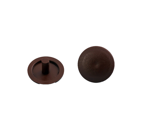 Заглушки на мебельную стяжку 7мм темно-коричневые, 50шт "Element": фотография 1
