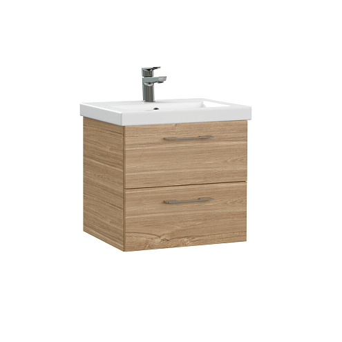 Тумба под раковину подвесная LARA 50 для COMO 50 Орех: фотография 1