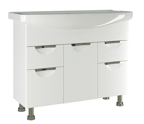 Тумба "ЭТЬЕН-105" под умывальник "Элеганс-105 ПВХ-фасад, корпус: фотография 1