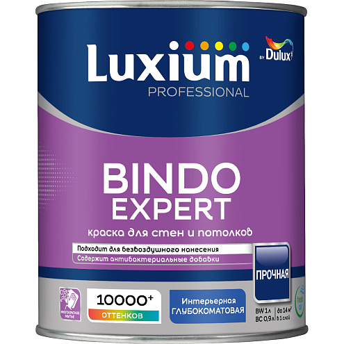 Краска Luxium Professional Bindo Expert глубокоматовая BC  0,9л: фотография 1