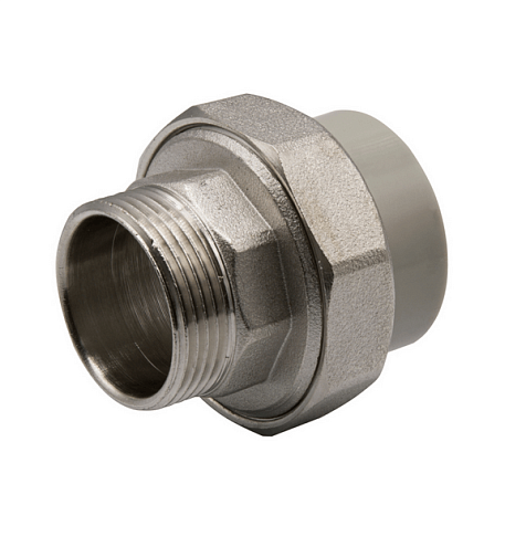 Муфта комбинированная разъемная, наружная резьба 40х1 1/4'' EVER plast   : фотография 1