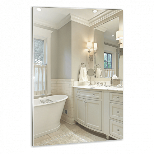 Зеркало MIXLINE прямоугольник 390х590 без полки: фотография 1