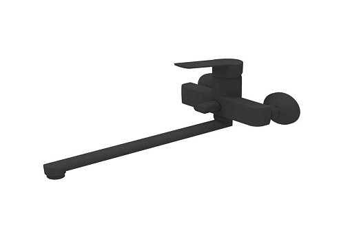 Смеситель для ванны с изливом L-30см перекл. душа  221310 d35 Capricho черный Gota Rocio: фотография 1